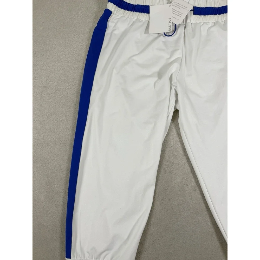 Fabletics Victoria Pants Short Contrast Tuxedo Track Pants Women's Size L